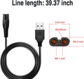 Universa Head Shaver Charger Cord Compatible with Head Shaver,WAHFOX Charger Cord for Many Brands USB Cable Shaver Electric Shaver Power Cord