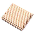 100 Pcs Orange Wood Nail Sticks Double Sided Multi Functional Cuticle Pusher Manicure Pedicure Tool for Manicure Pedicure A-Wood