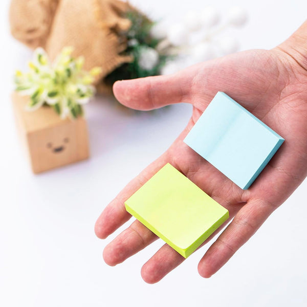 (50 Pads) Sticky Notes 1.5x2, 10 Colors Self Sticky Notes, Sticky Pads, Recyclable, Self-Stick Pads, Easy to Post for Home, Office, Notebook Bright