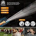 Cattle Prod, Waterproof Cattle Prod Stick with LED Light, Livestock Prod for Modern Livestock Management, X Series 52.0''
