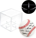 6 Pack Acrylic Baseball Case for Display, UV Protected Baseball Display Cube, Autographed Baseball Clear Display Case, Baseball Display Case for