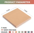 OSBOO Sticky Notes 3x3 Inch 8 Pack Vintage Colors, 80 Sheets/Pad