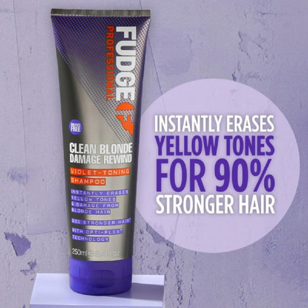 Fudge Clean Blonde Damage Rewind Violet-Toning Shampoo 8.4 oz