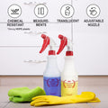 Plastic Spray Bottle (4 Pack, 24 Oz, All-Purpose) Heavy Duty Spraying Bottles Leak Proof Mist Empty Water Bottle for Cleaning Solution Planting
