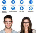 Blue Light Blocking Glasses, Blue Blocker Computer Glasses for Men Women, anti Glare 400 UV & Eye Strain Fake Square Glasses