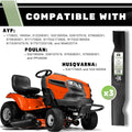 Terre Products, 3 Pack High Lift Lawn Mower Blades, 48 Inch Deck, Compatible with Poulan, Craftsman, Husqvarna YTH2348, YTH24V48, Replacement for
