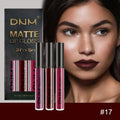 evpct 3Pcs Dark Red Purple Plum Matte Liquid Lipstick Sets for Women Matte Lip Stain Long Lasting Waterproof, Burgundy Blood Blue Red lipstick,