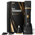 Risina Body Trimmer for Men, 2-in-1 Groin & Body Hair Trimmer, IPX7 Waterproof Electric Razor, Ball & Pubic Hair Trimmer for Private Areas,