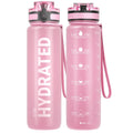 Sahara Sailor Water Bottle 32Oz, Durable and Leakproof Water Bottles Motivational with Time Marker, Tritan, BPA Free, Wide Mouth with Easy Clean
