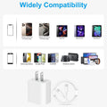 iPhone 17 16 15 Charger Fast Charging 10FT - 20W USB C Charger Block | with 10FT Type C to C Cable Compatible with iPhone 17/17 Pro/17 Pro