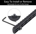 Polymer Picatinny Accessory Rail Single Picatinny Rail, 3 3 5 5 7 7 Slots, with 13 T-Nuts & 13 Screws & 2 Allen Wrench