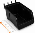 Wallpeg Made in USA Pegboard Bins - Kit PB-6 Hooks to Peg Board Panel Organize Hardware Arrange Accessories Workbench Tool Organizer Garage Stora