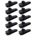 10 Pcs Heavy Duty Tarp Clips Shark Tent Fasteners Clips Holder for Car Covers, Outdoor Camping, Awnings, Swimming Pool Covers Black