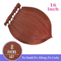 8 Pack Ombre Braiding Hair Pre Stretched - 16" 55G/Pack Premium Pre Stretched Braiding Hair Extensions, Professional Itch Free Hot Water Setting