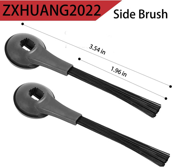 Side Brush for Shark AI AV2501S, AV2501AE, RV2502AE Robotic Vacuum Cleaner | for RV2520AOUS, AV2510AOUS Replacement Parts - 4 Pack Black