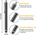 Stylus Pen [10 Pack] Universal Capacitive Touch Screen Pens for Tablets, iPad mini, iPad Pro, iPad Air, Smartphones, Samsung Galaxy - Multiple