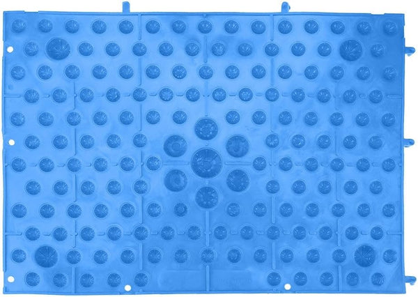 Foot Massage Mat Blood Circulation Tension Release Pad TPE Colorful Foot Acupressure Mat for Home Party Game(Blue)