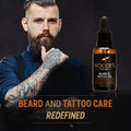 Woody'S Beard & Tattoo Oil for Men - Hydrating & Conditioning Oil for Mustache Facial Hair & Skin, Enhances Tattoos Vibrancy, 1 Fl Oz (2-Pack)
