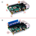 Geeekpi Micro GPIO Terminal Block Breakout Board Module for Raspberry Pi, GPIO Expansion Board Micro Connector for Raspberry Pi 4B/3B+/3B/2B/Pi