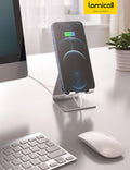 Lamicall Adjustable Cell Phone Stand, Desk Phone Holder, Cradle, Dock, for iPhone 16 15 14 13 12 Mini 11 Pro Xs Max XR X 8 7 6 Plus SE, Office