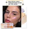 evpct 8 Colors Highlighter Makeup Palette for Face Highlighters & Luminizers iluminadores de maquillaje profesional Gold Cheek Diamond Shimmer