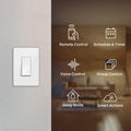 Kasa Smart Light Switch HS200, Single Pole, Needs Neutral Wire, 2.4Ghz Wi-Fi Light Switch Works with Alexa and Google Home, UL Certified, No Hub