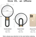 Sifolo 30x Magnifying Mirror, Travel Hand Mirrors with Handle - Double Side Handheld Mirror with 1X 30X Magnification & Adjustable Handle/Stand,
