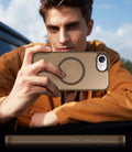 SPIDERCASE Magnetic for iPhone 17e Case for iPhone 16e Case,Brown Brown Iphone 16e/17e 6.1''
