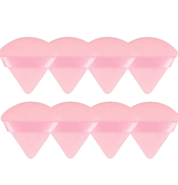 8 Pieces Triangle Powder Puff Face Soft Triangle Makeup Puff Velour Cosmetic Foundation Blender Sponge Beauty Makeup Tools