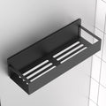 HuggieGems Metal 4 Pack Magnetic Spice Storage Rack Organizer for Refrigerator and Oven, Black Fridge Organizers and Storage, Metal 4 Pack Black