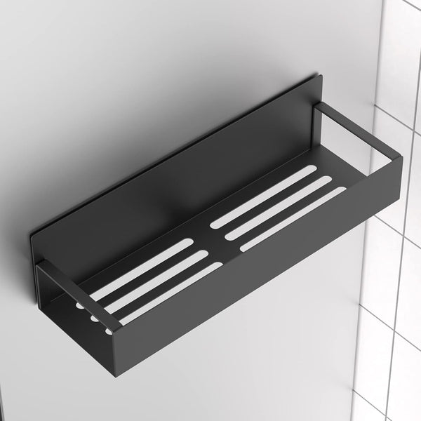 HuggieGems Metal 4 Pack Magnetic Spice Storage Rack Organizer for Refrigerator and Oven, Black Fridge Organizers and Storage, Metal 4 Pack Black
