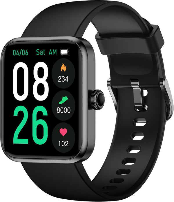 Fitness Tracker Watch, Step Tracker with Heart Rate, Blood Oxygen Sleep Monitor, IP68 Waterproof Pedometer, Step Calorie Counter, Health Fitness