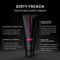 Pure Romance - Vuluxe Shaving Cream for Women - Dirty French (7 fl oz) - Prevents Razor Bumps & Irritation - Orchid, Blackberries, Vanilla -