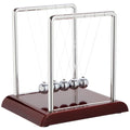 Juvale Newtons Cradle Pendulum - 7 x 6 x 7 in, Silver Stainless Steel - Desk Decor & Office Decor for Men - Stress Relief Desk Toy - Science