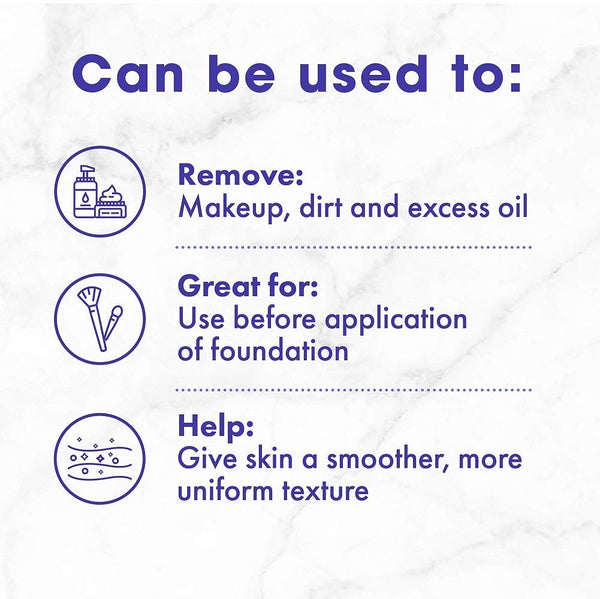 Buf-Puf Regular Facial Sponge, Dermatologist Developed, Removes Deep down Dirt & Makeup That Causes Breakouts and Blackheads, Reusable,