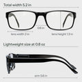 Gaoye Professional Reading Glasses for All Day - Computer Readers with Blue Light Protection - Value Pack B1-5 Pack Light Black 2.0 x