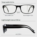 Gaoye 1.5 Professional Reading Glasses for All Day - Computer Readers with Blue Light Protection - Value Pack B1-5 Pack Light Black 1.5 x