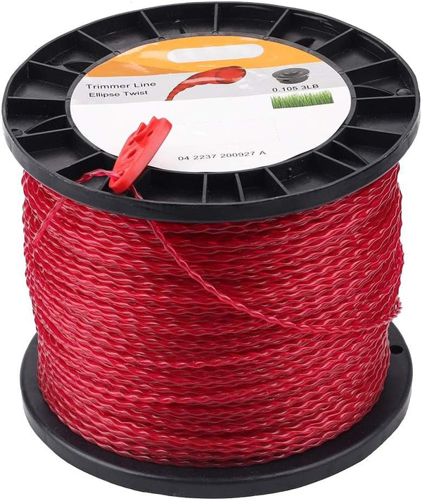 Dalom 105 Trimmer Line Round Twist Heavy Duty Weed Wacker String .105-Inch-by-690-ft Includes Cutting Tool Weed String Trimmer Line 2.7 mm 3LB 3