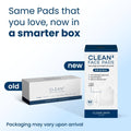 Clean Skin Club Clean² Pads 2.0 [NEW & Improved Edges] Guaranteed Not to Shed & Tear Face Pads, Unique Triple Layers, Textured & Ultra Soft Side,