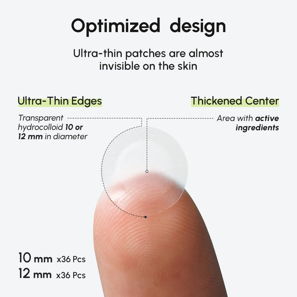 MAREE Invisible Pimple Patches for Face - Clear Zit Acne Patches - 72 Ct 72 Count (Pack of 1) Clear