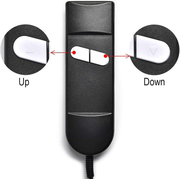 Lift Chair Remote Replacement, 5 Pin 2 Buttons Straight Power Recliner Remote, Power Recliner Replacement Compatible for Most Lift Chair Brands