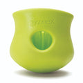 West Paw Zogoflex Toppl Interactive Treat Dispensing Dog Puzzle Play Toy, 100% Guaranteed Tough, It Floats!, Made in USA, Small, Granny Smith