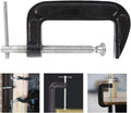 4 Inch C-Clamp Set, Heavy Duty Steel C Clamp Industrial Strength C Clamps for Woodworking, Welding, and Building(4PCs)