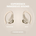 Back Bay Audio - Runner's Wireless Earbuds Bluetooth Headphones for Sports, Hook Over the Ear Buds, Deep Bass, Wrap Around Earphones with Earhooks