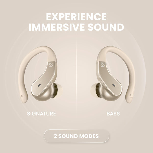 Back Bay Audio - Runner's Wireless Earbuds Bluetooth Headphones for Sports, Hook Over the Ear Buds, Deep Bass, Wrap Around Earphones with Earhooks