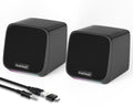 Computer Speakers,Computer Speakers for Desktop Pc,Desktop Speakers,Small Computer Speakers USB Powered 3.5Mm Aux Speaker for