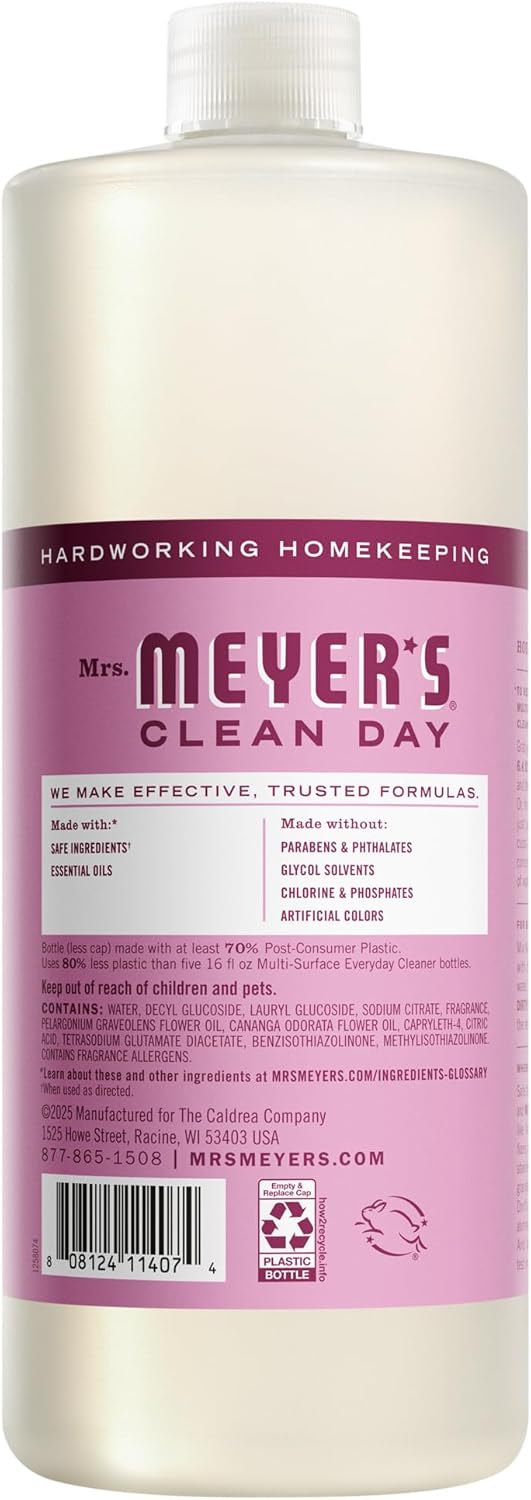 MRS. MEYER'S CLEAN DAY Multi-Surface Cleaner Concentrate, Use to Clean Floors, T