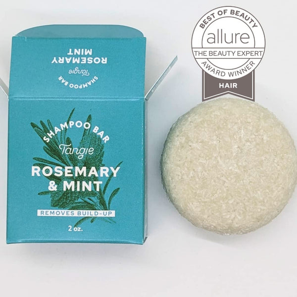 Natural Rosemary Mint Zero Waste Shampoo Bar by Tangie