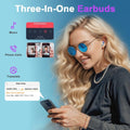 True Wireless Earbuds M10, Bluetooth 5.1 Headphones with Touch Control, Built-In Mic, Immersive HD Sound, Auto Pairing, IPX5 Waterproof, Long