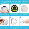 Tap Light 6 Pack Portable LED Puck Touch Night Lights - Battery Operated Under Cabinet Lighting for Kitchen, Closet, Classroom, Indoor & Outdoor